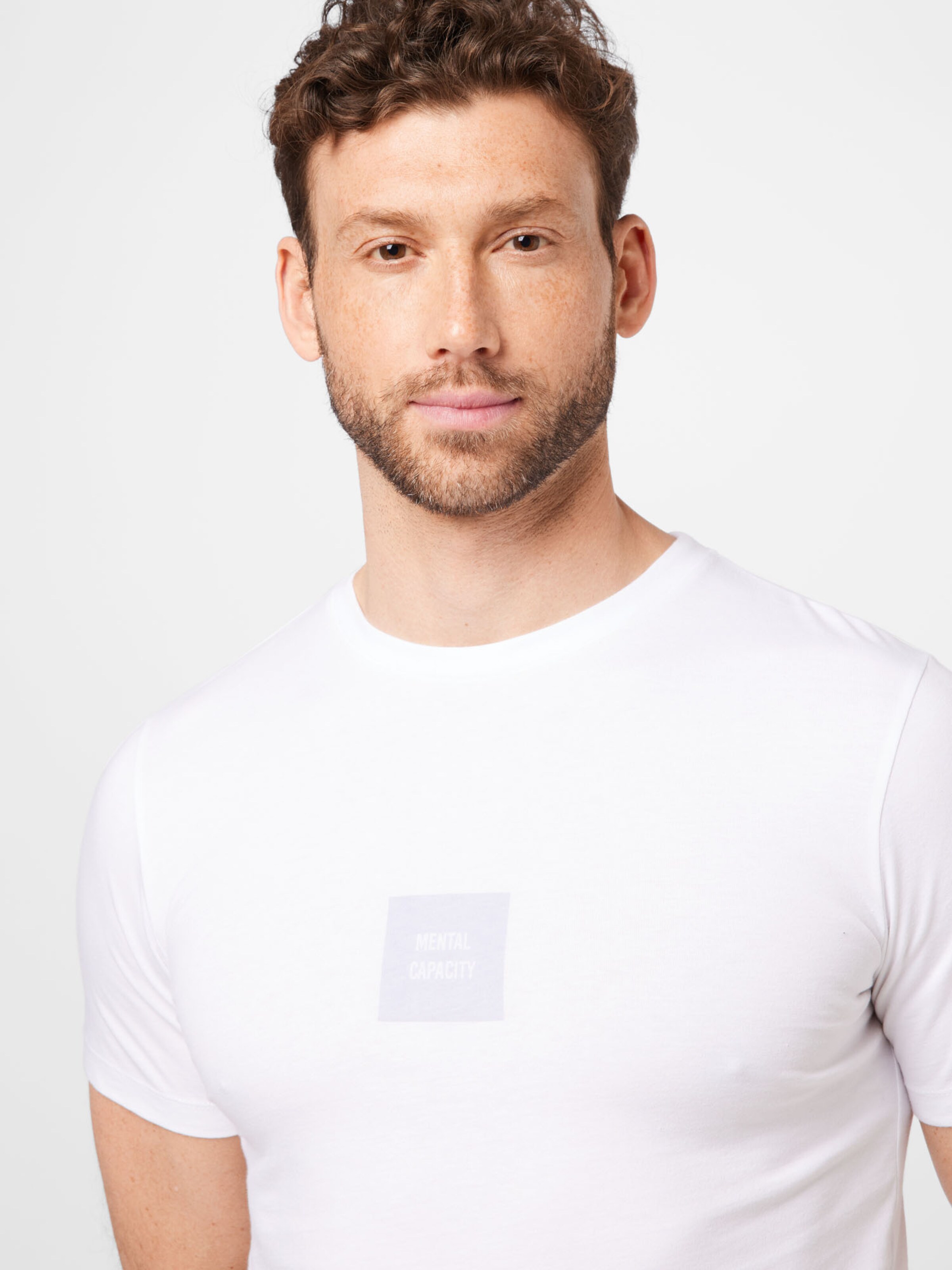 Männer Shirts LMTD T-Shirt 'DOKES' in Weiß - NW42571