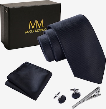 Massi Morino Stropdas in Blauw: voorkant