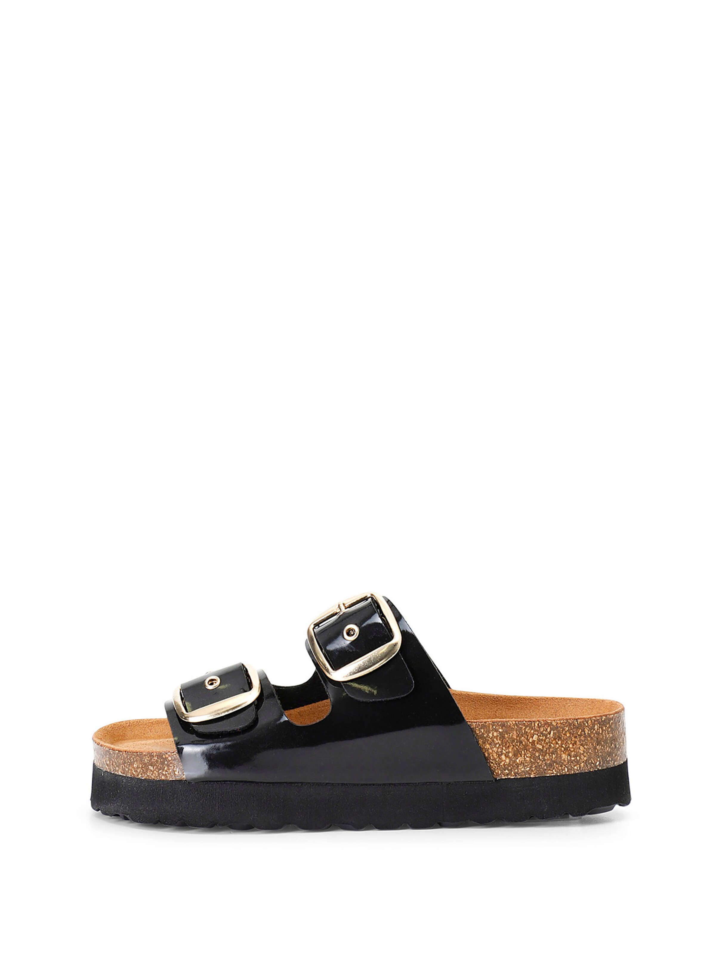 CAFè NOIR Sandal in Black: front