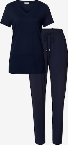 Hanro Pajama 'Sleep & Lounge' in Blue: front