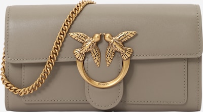 PINKO Clutch 'LOVE ONE' in Dark beige / Gold, Item view