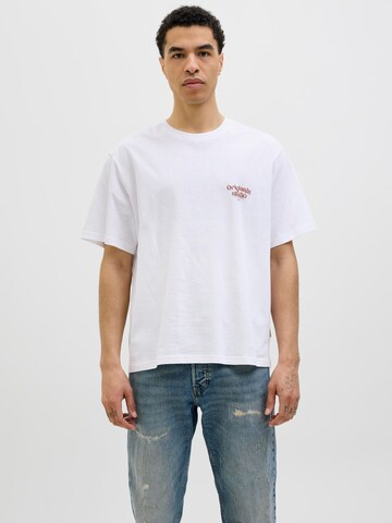 T-Shirt JACK & JONES en blanc : devant