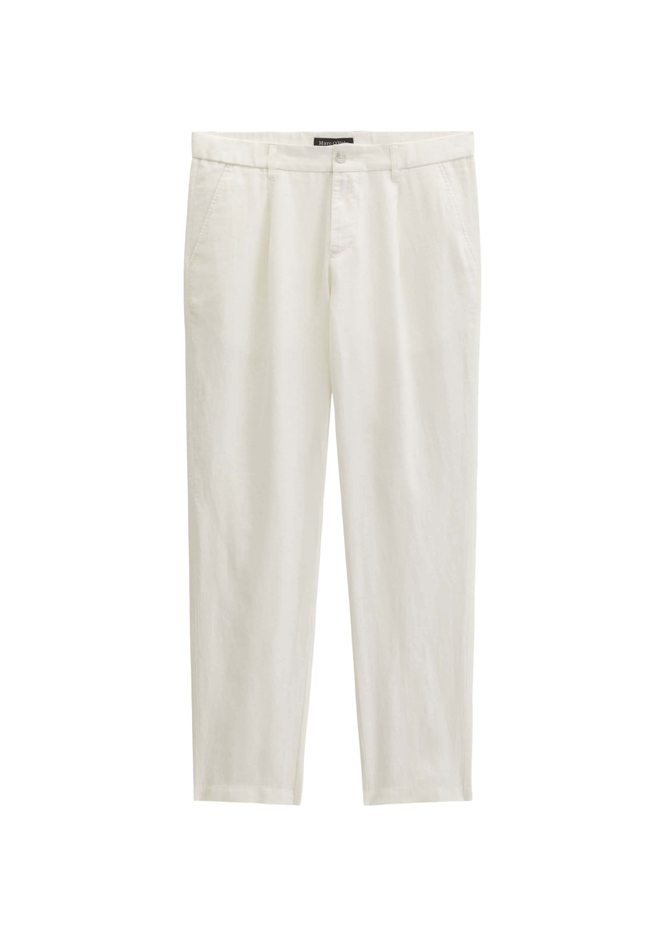 Marc O'Polo Bandplooibroek 'Osby' in Wit: voorkant
