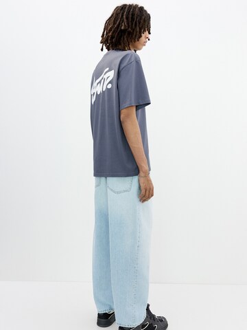 Pull&Bear Shirt 'STWD' in Blue