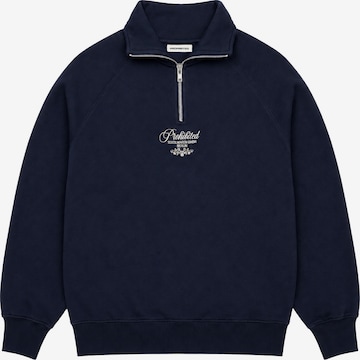 Prohibited - Sweatshirt 'College Days' em azul: frente