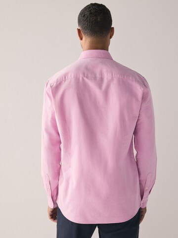 Slim fit Cămașă de la Next pe roz