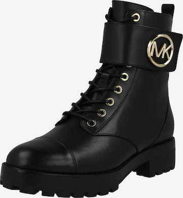 MICHAEL Michael Kors - Botines con cordones 'TATUM' en negro: frente