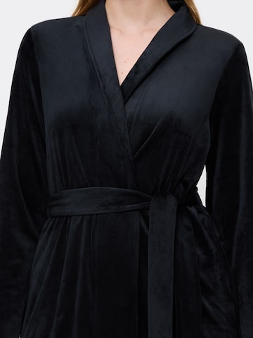 TRIUMPH Bathrobe short ' Sensual Velour Robe Top ' in Black
