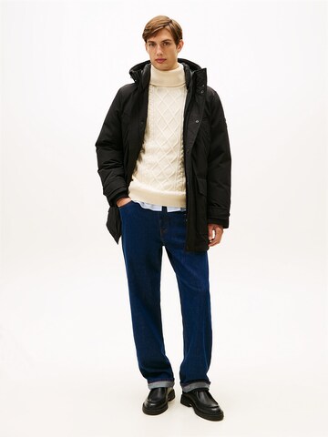 Parka mi-saison TOMMY HILFIGER en noir : devant