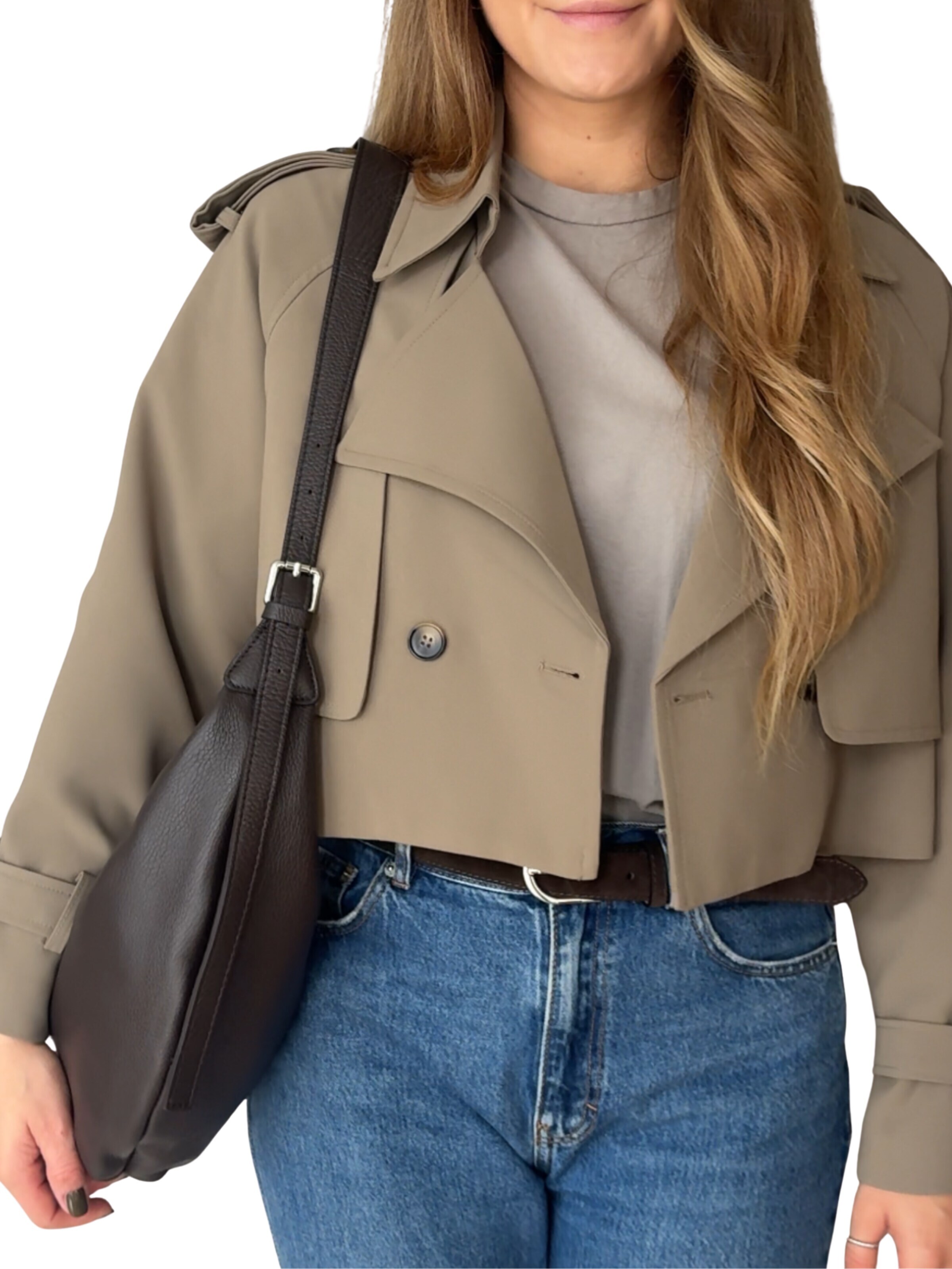 Borsa a spalla 'MONA' di lePelou in marrone