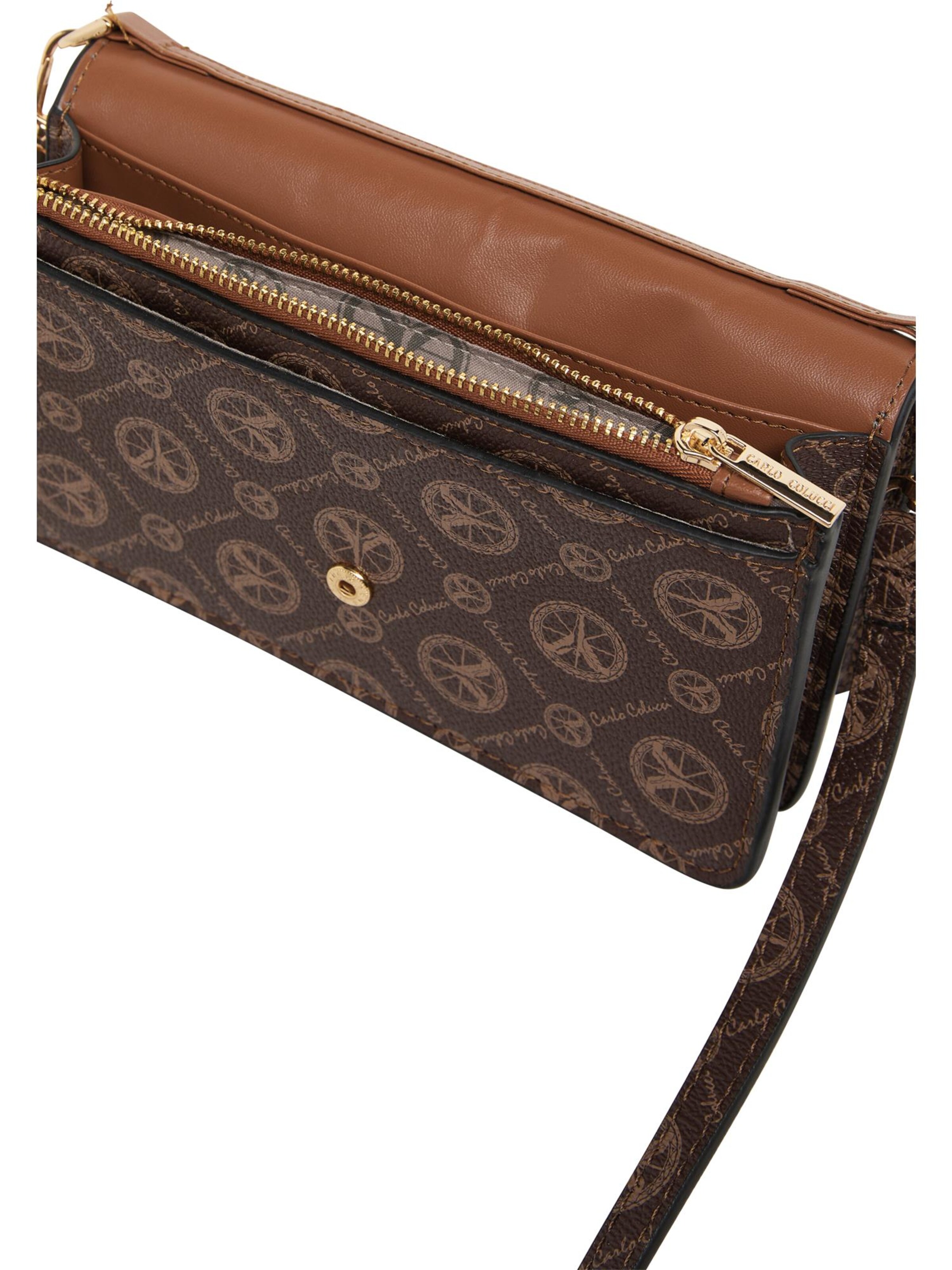 Carlo Colucci Crossbody bag 'Dalbosco' in Brown
