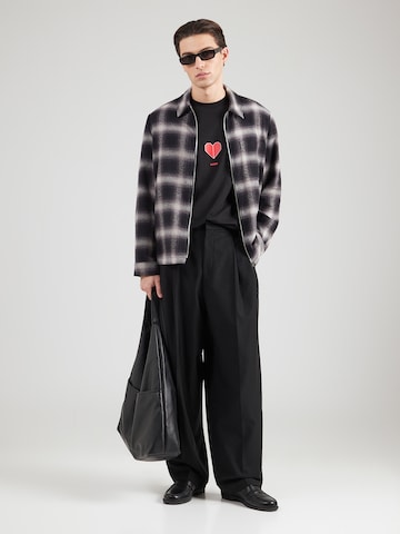 HUGO Тениска 'Dalentin' в черно