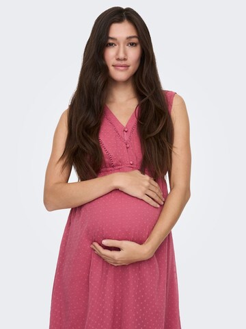 Only Maternity Jurk in Roze