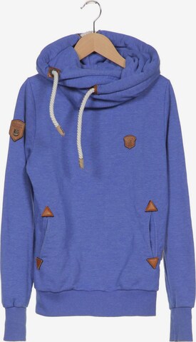 naketano Sweatshirt & Zip-Up Hoodie in XS in Blue: front