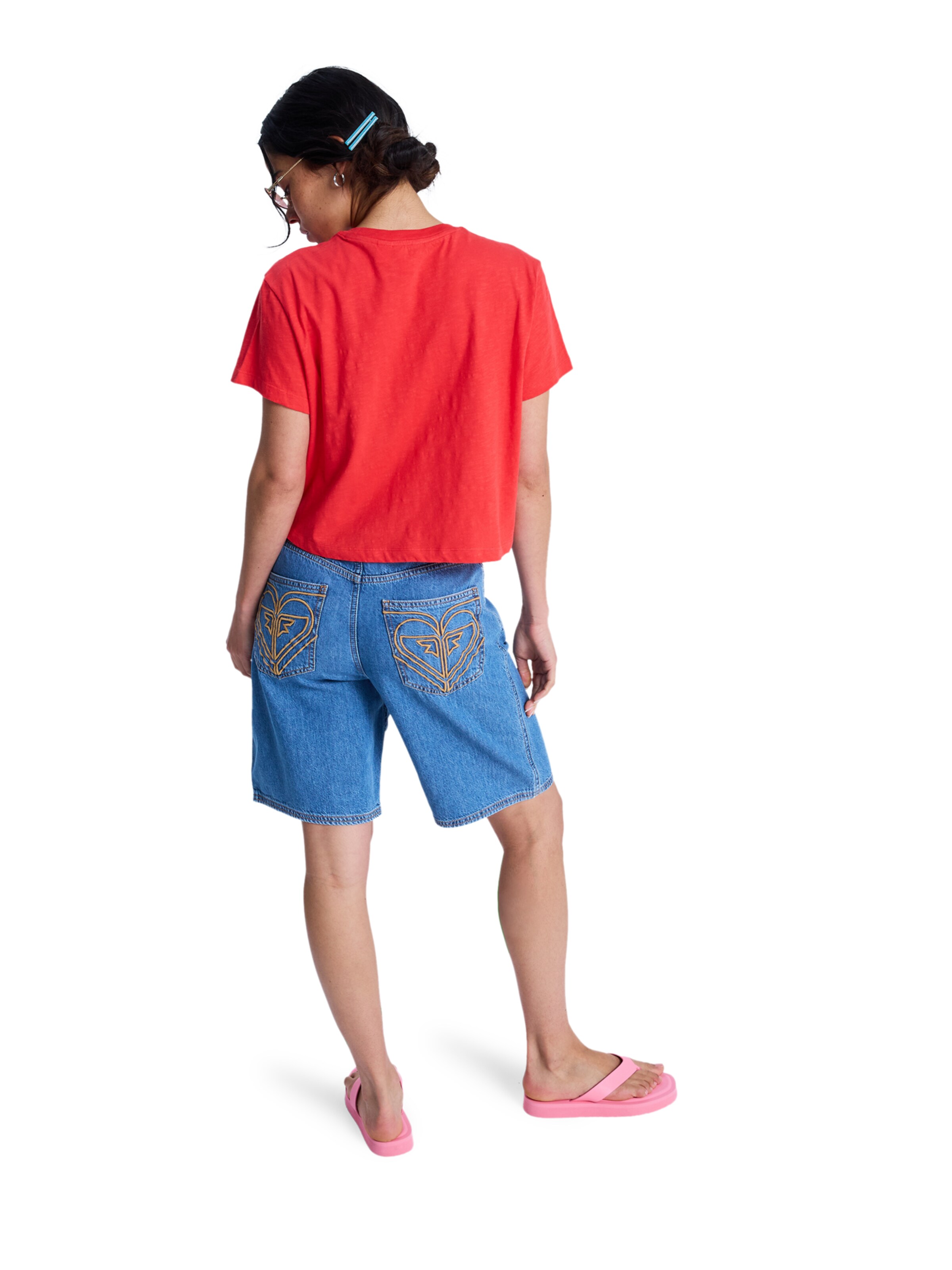 Tricou 'Endless Weekends' de la ROXY pe roșu