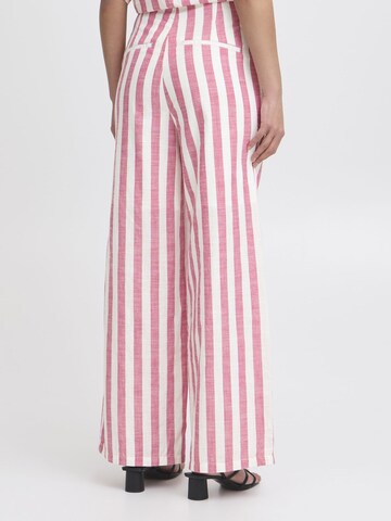 Wide Leg Pantalon 'ICHLolia' ICHI en rose