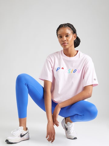 Champion Authentic Athletic Apparel T-shirt i rosa