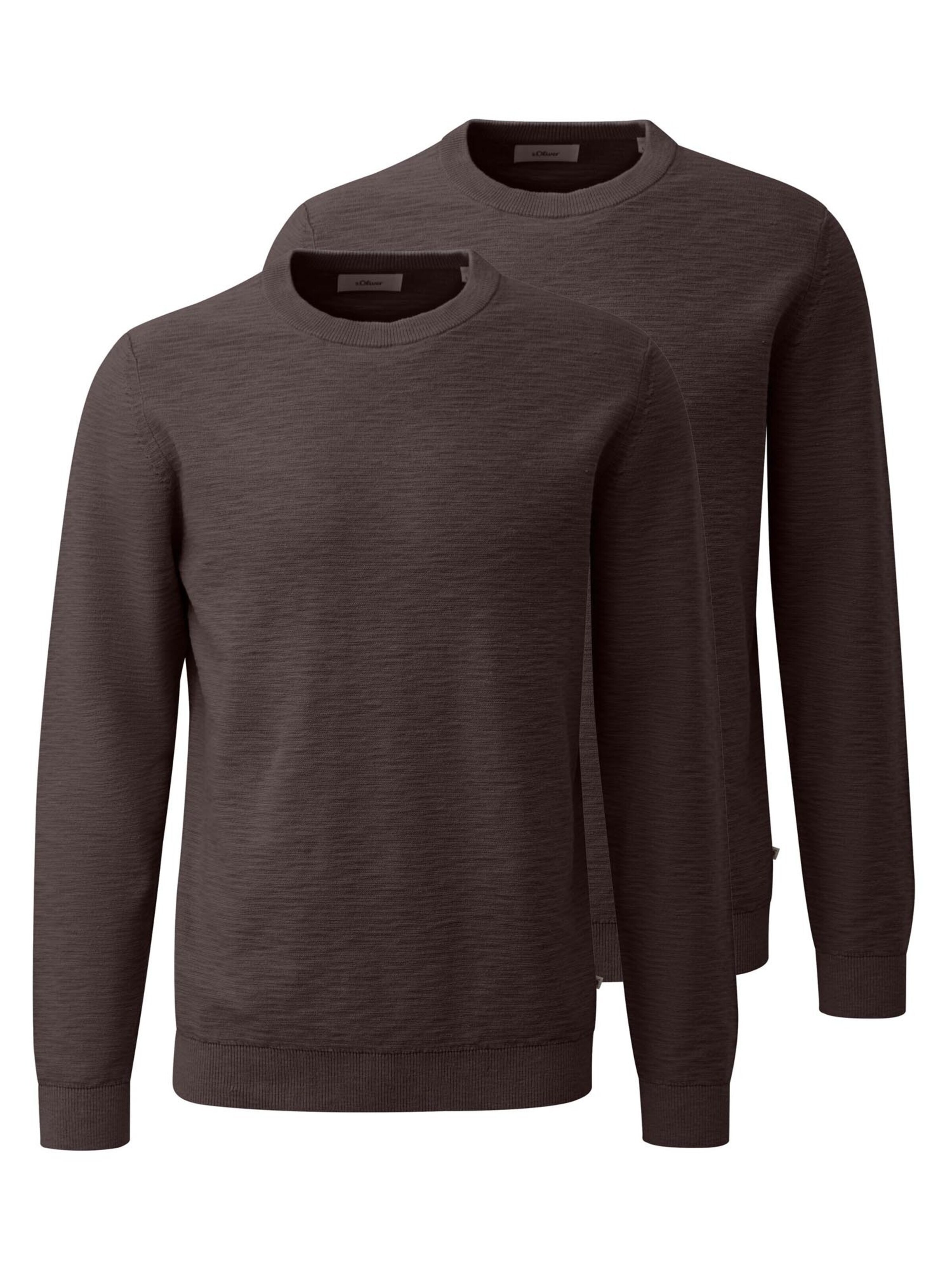 s.Oliver Sweatshirt 'Basic' in Brown: front