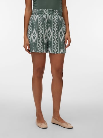 VERO MODA Loosefit Kalhoty 'VMMYMILO' – zelená: přední strana