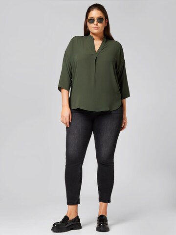 Guido Maria Kretschmer Curvy - Blusa 'Rosa' en verde