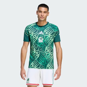 ADIDAS PERFORMANCE - Camiseta funcional 'Mexiko 26 Pre-Match' en verde: frente