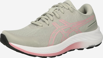 Chaussure de course ASICS en gris : devant