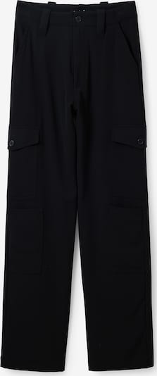 Desigual Pantalon cargo en noir, Vue avec produit