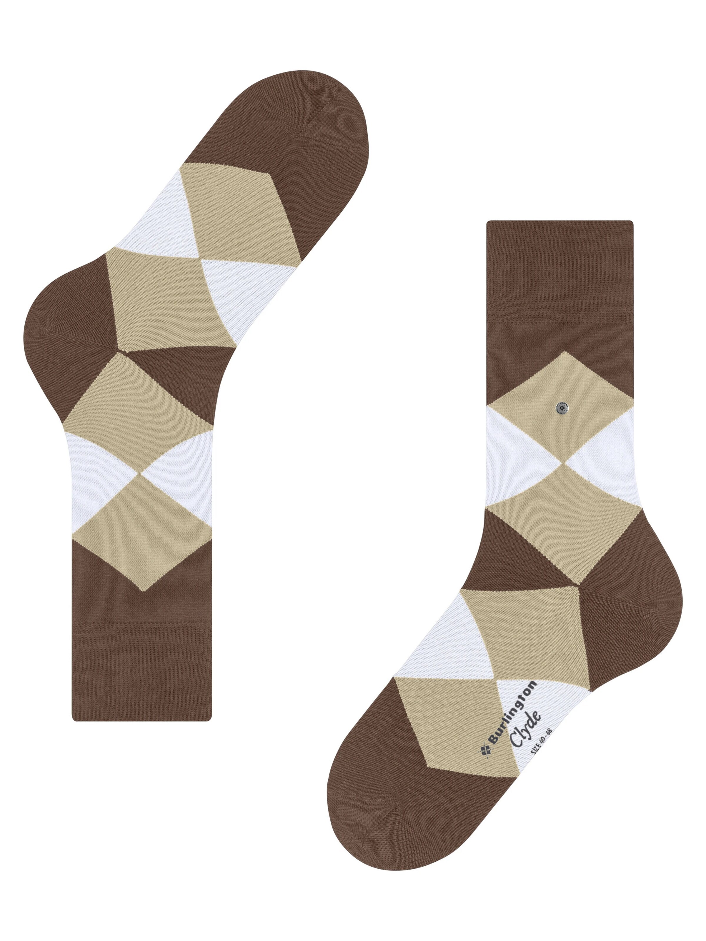 BURLINGTON Socks 'Clyde' in Brown