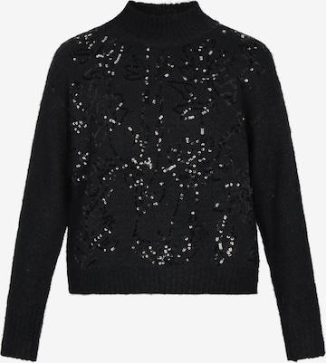 usha BLACK LABEL - Jersey en negro: frente