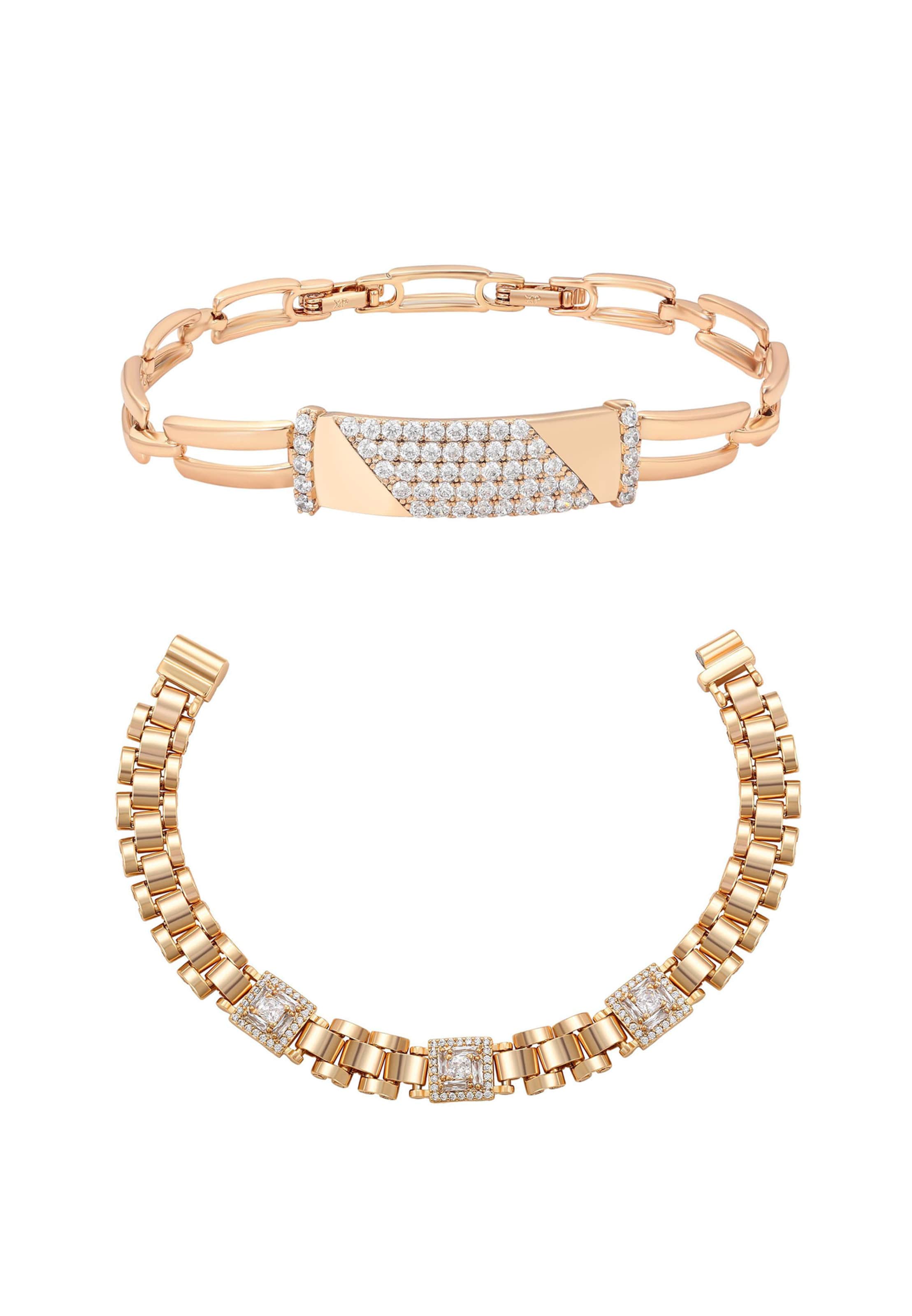 faina Pulseira em ouro / transparente, Vista do artigo