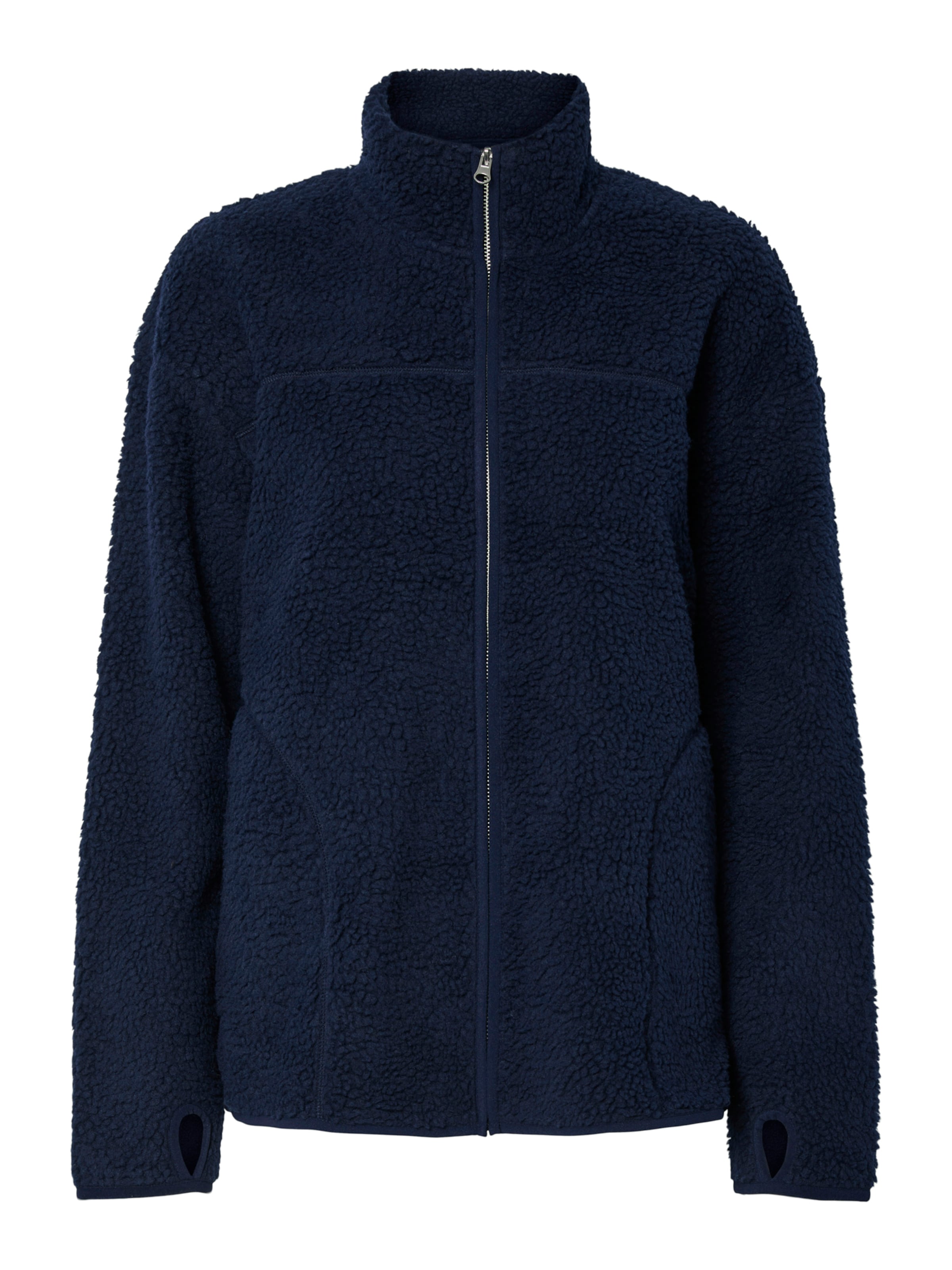 PIECES Fleece jacket 'PCSadia' in Blue: front
