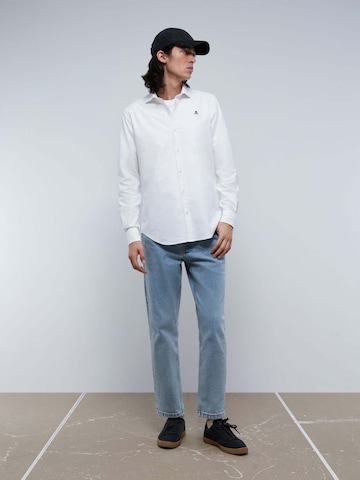 Regular fit Camicia 'Oxford Peach F' di Scalpers in bianco