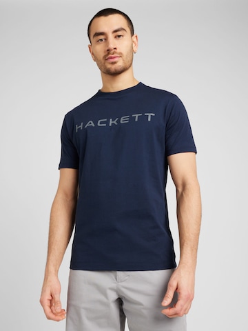 T-Shirt 'ESSENTIAL' Hackett London en bleu : devant