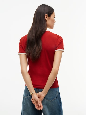 TOMMY HILFIGER T-Shirt 'Varsity' in Rot