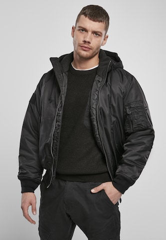 BranditZimska jakna - crna boja: prednji dio