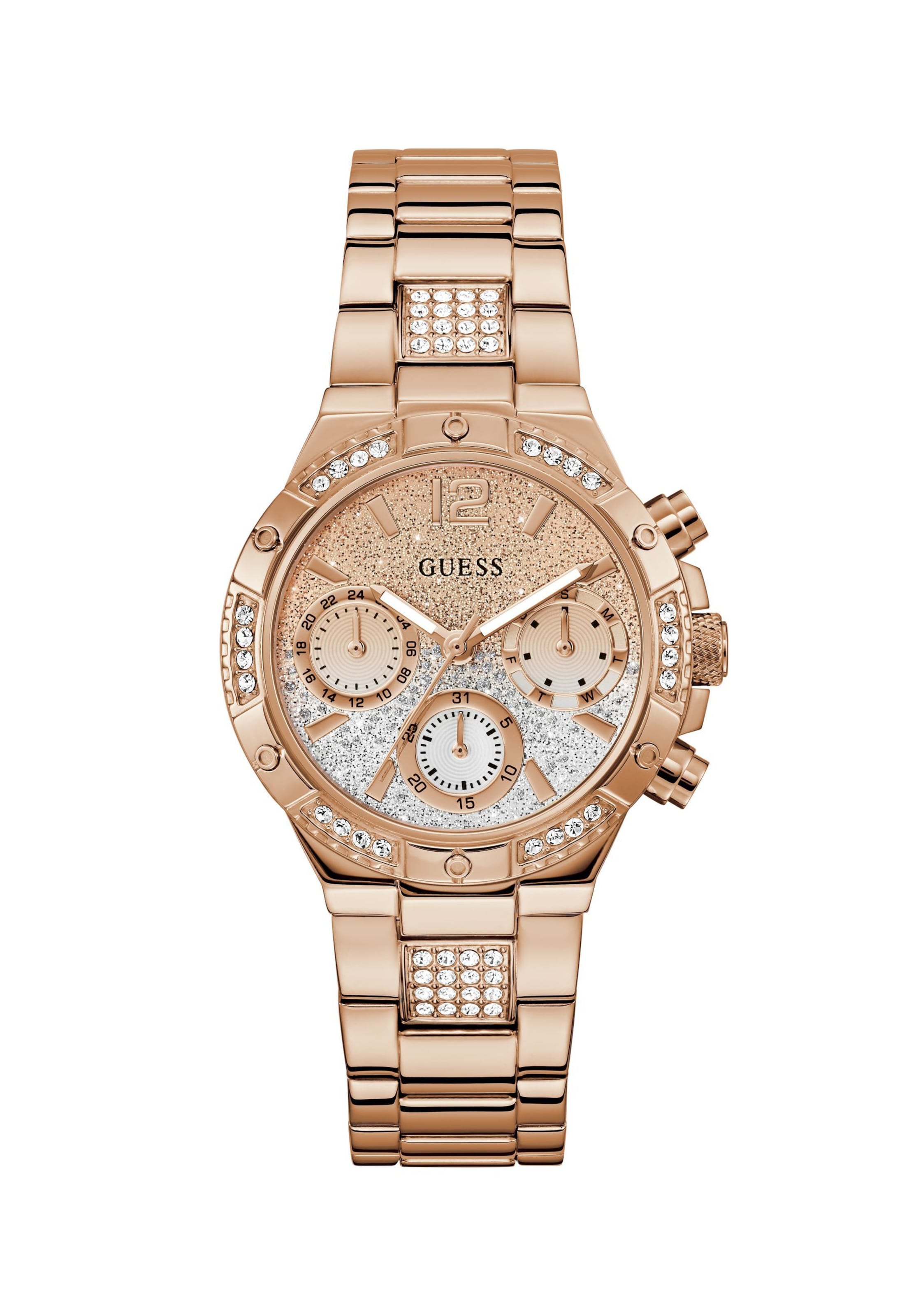 GUESS Analoguhr  'Harlow' in Pink: Vorderseite