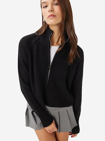 Happiness İstanbul Trui in Zwart