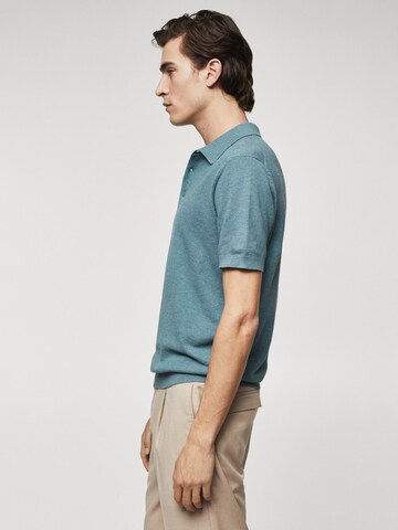 MANGO MAN Shirt 'Andrew' in Blauw