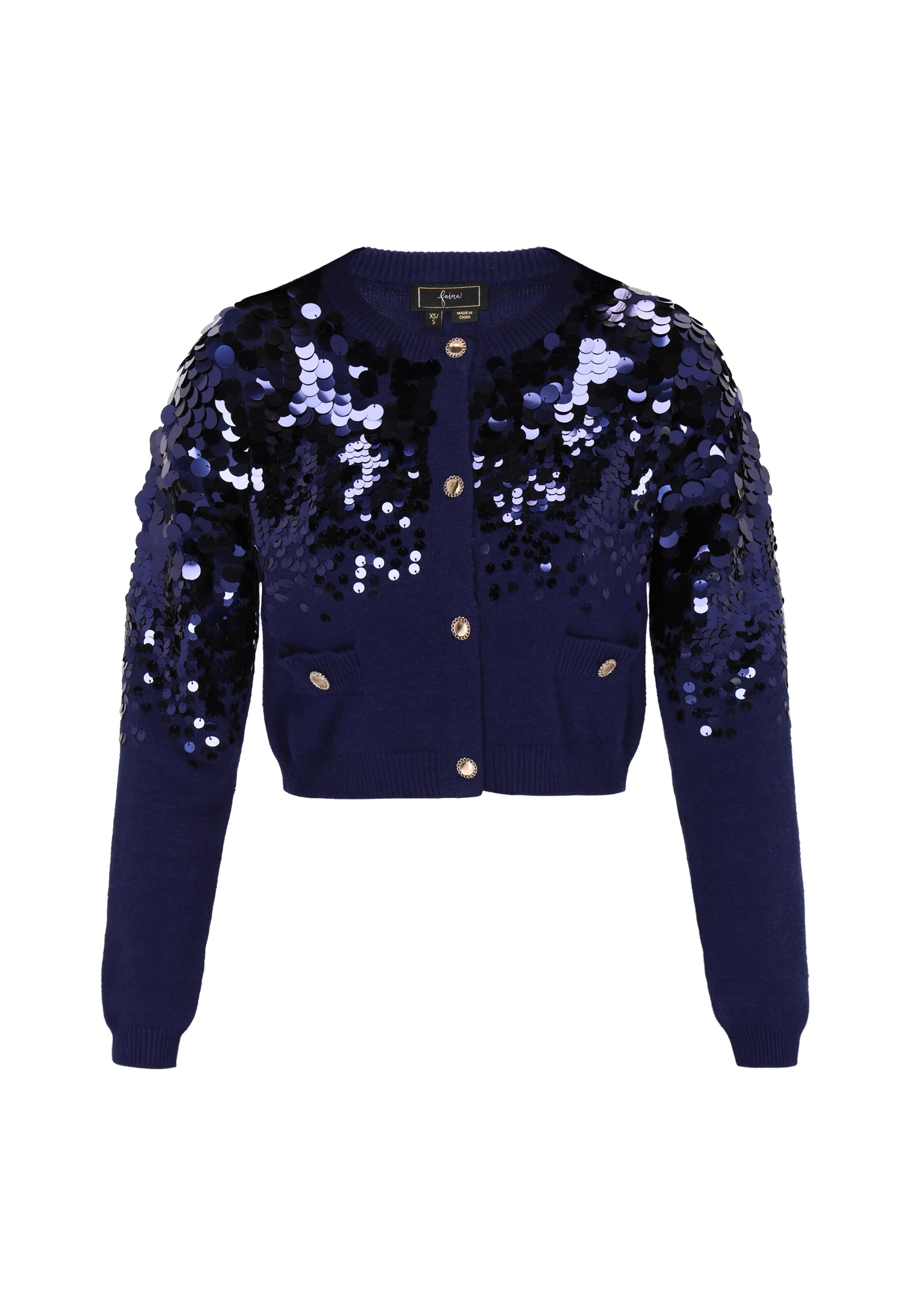 faina - Casaco de malha em azul: frente