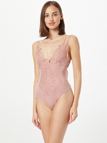 Shirtbody 'ADELLA' Free People en rose : devant