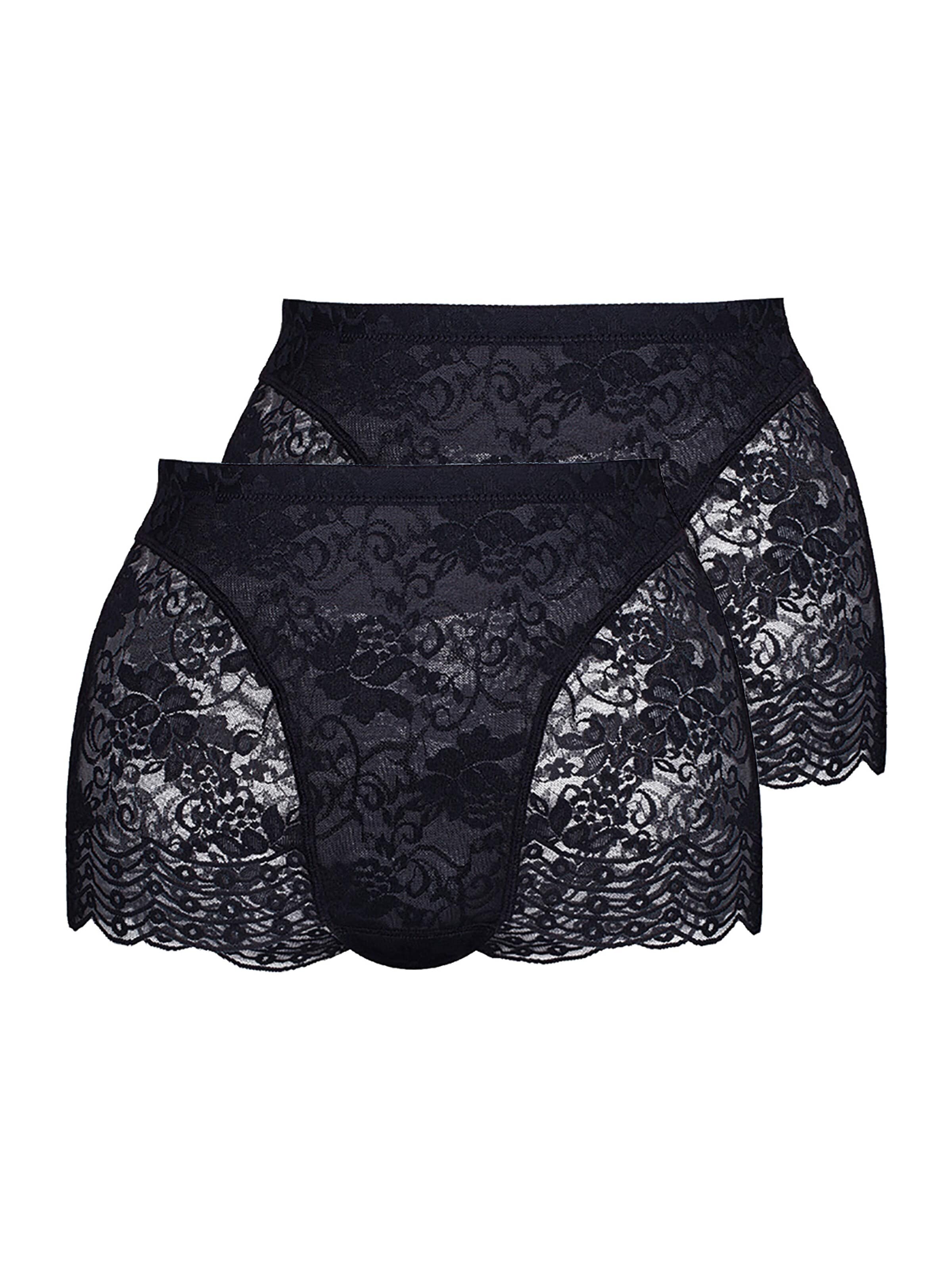 sassa Panty 'Functional Lace'‌ in Schwarz: Vorderseite
