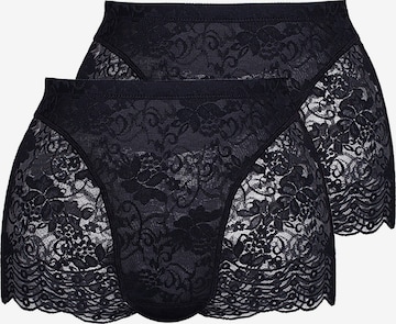 sassa Panty 'Functional Lace' in Schwarz: Vorderseite