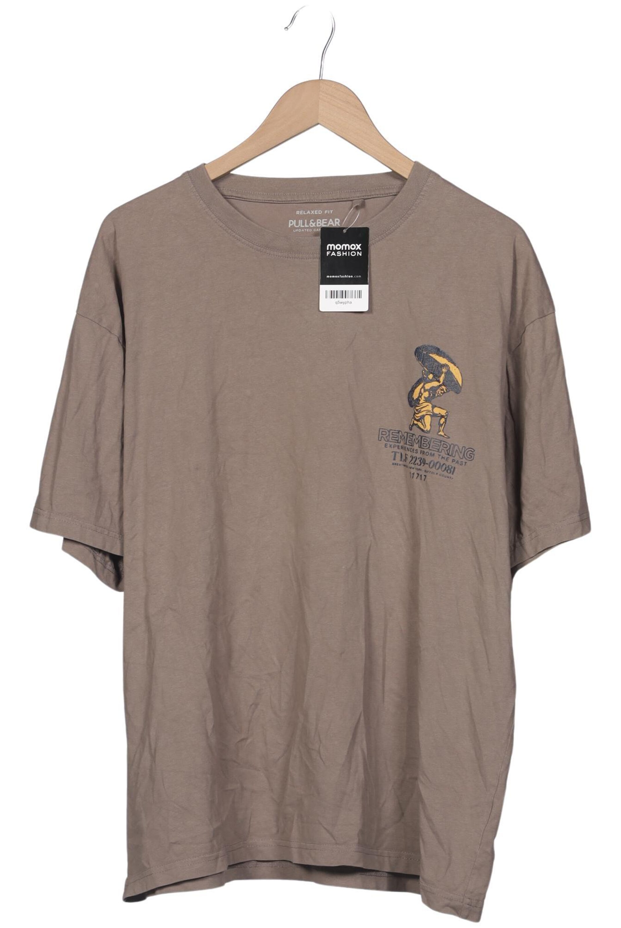 Pull&Bear T-Shirt XL in Braun: Vorderseite