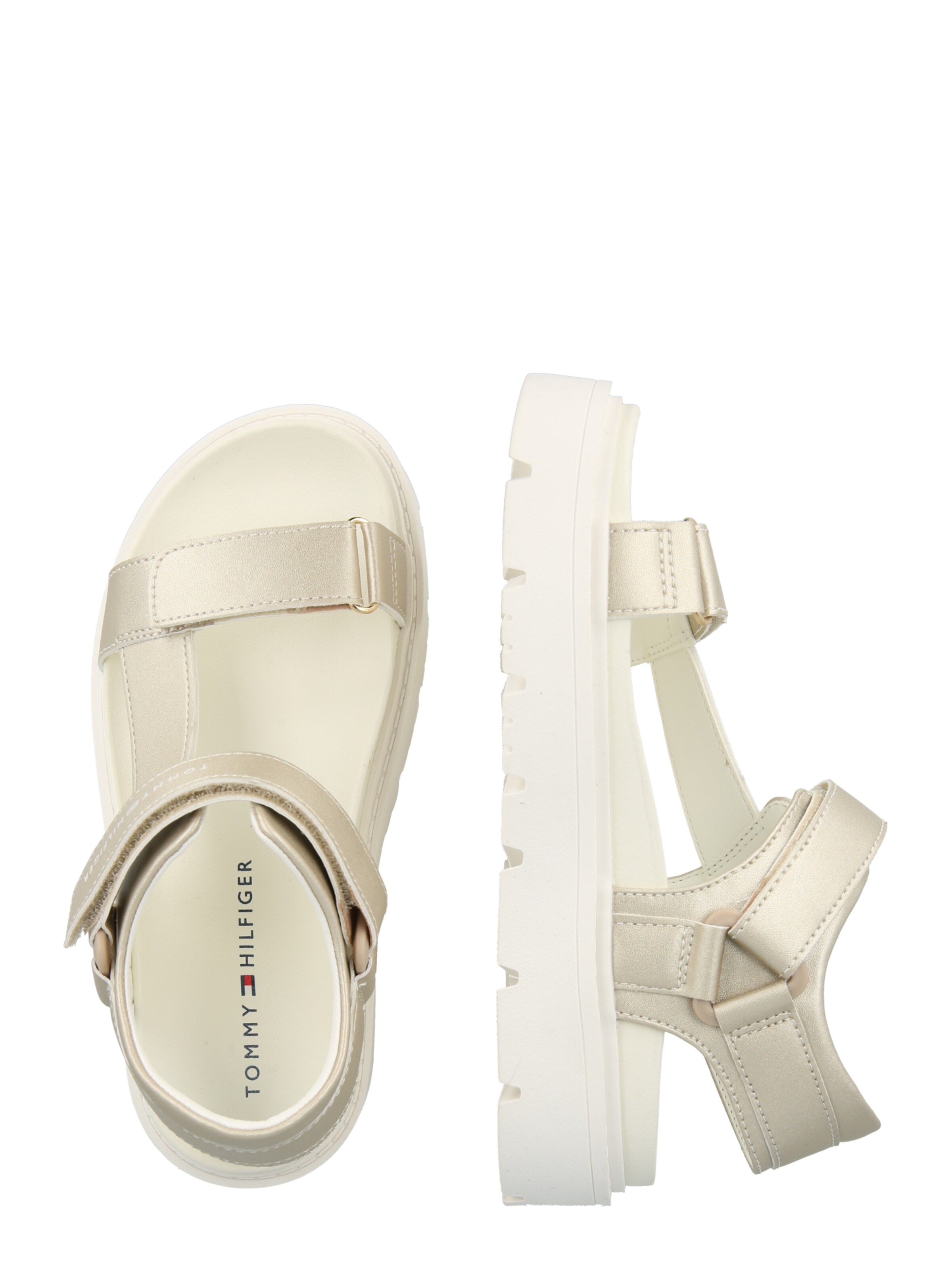 TOMMY HILFIGER Sandali 'CLAIRE' | zlata barva