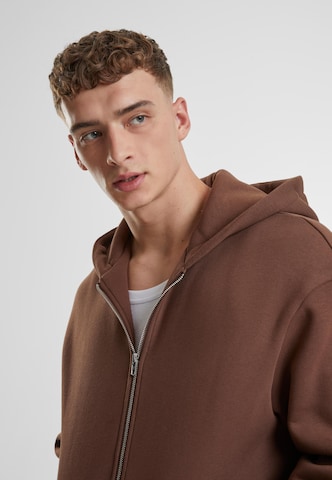 Urban Classics Sweat jacket in Brown