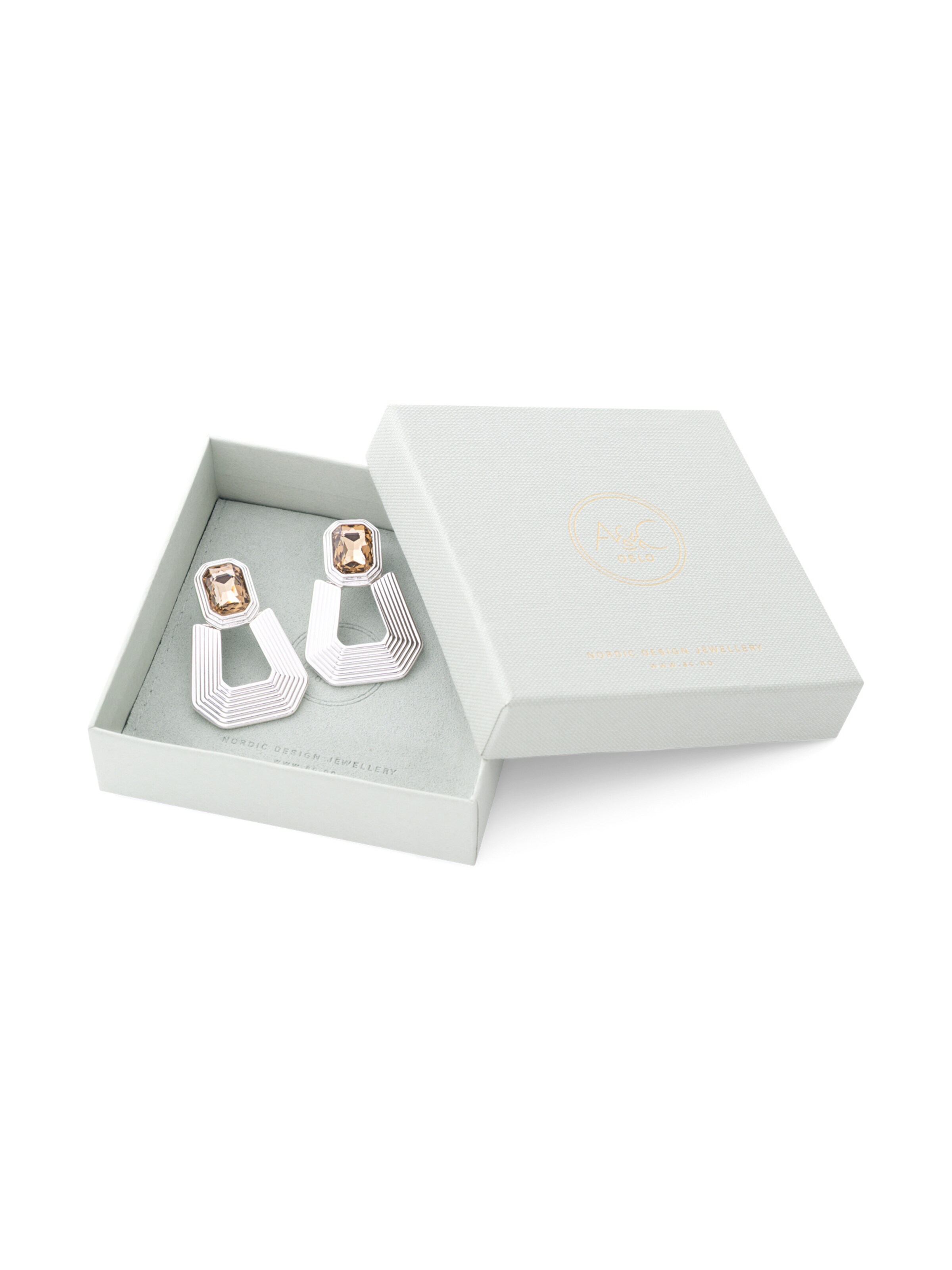 A&C Oslo – Nordic Design Jewellery Oorbellen 'Grace S' in Zilver