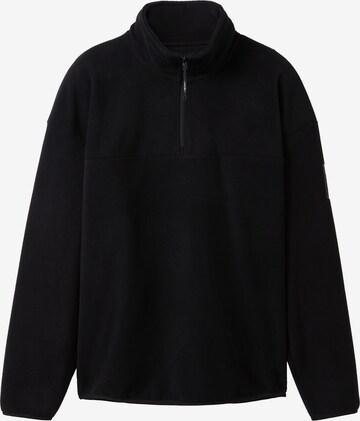 Sweat-shirt TOM TAILOR DENIM en noir : devant