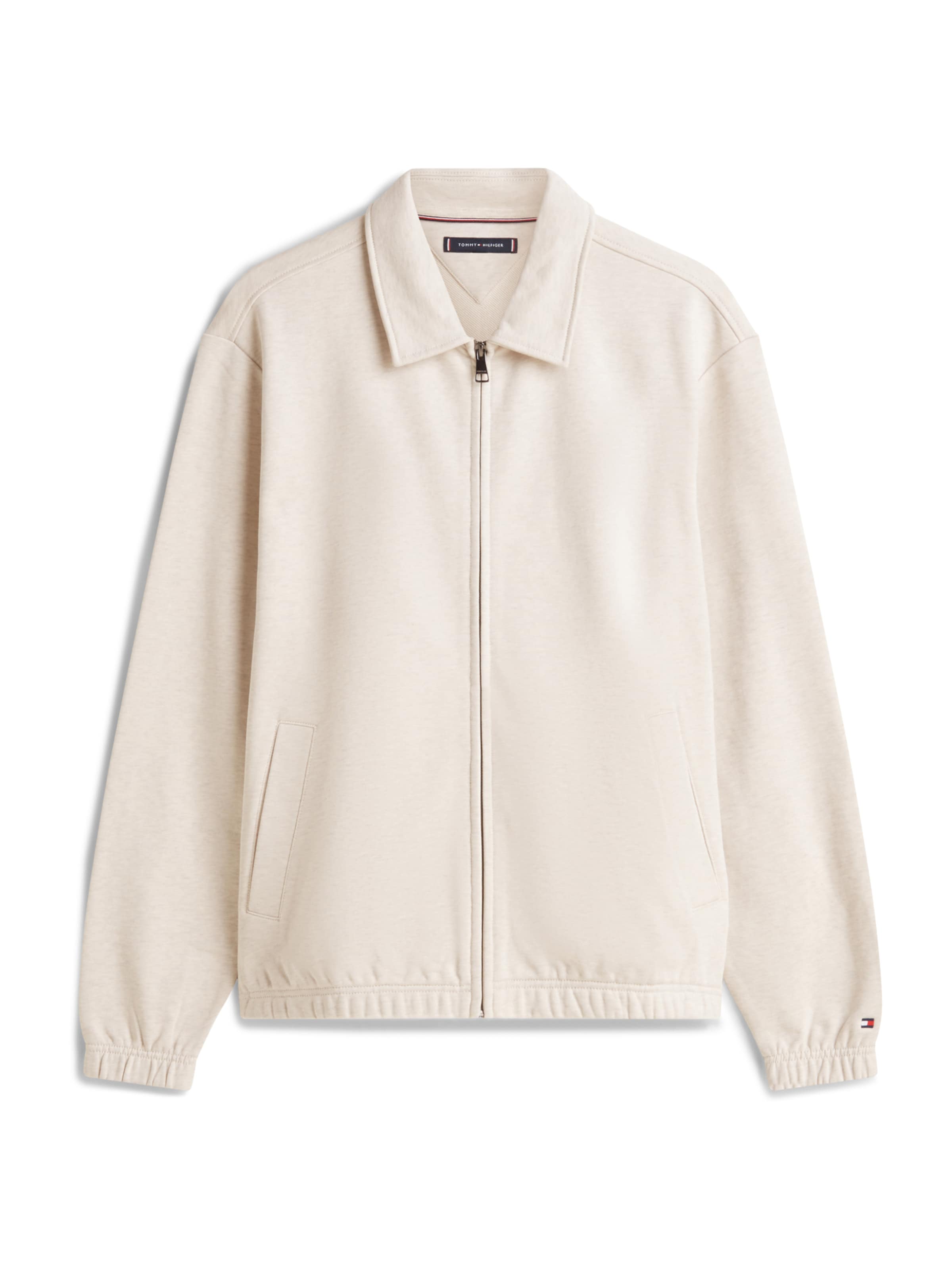 TOMMY HILFIGER Tréning dzseki 'ESSENTIAL' - bézs: elől