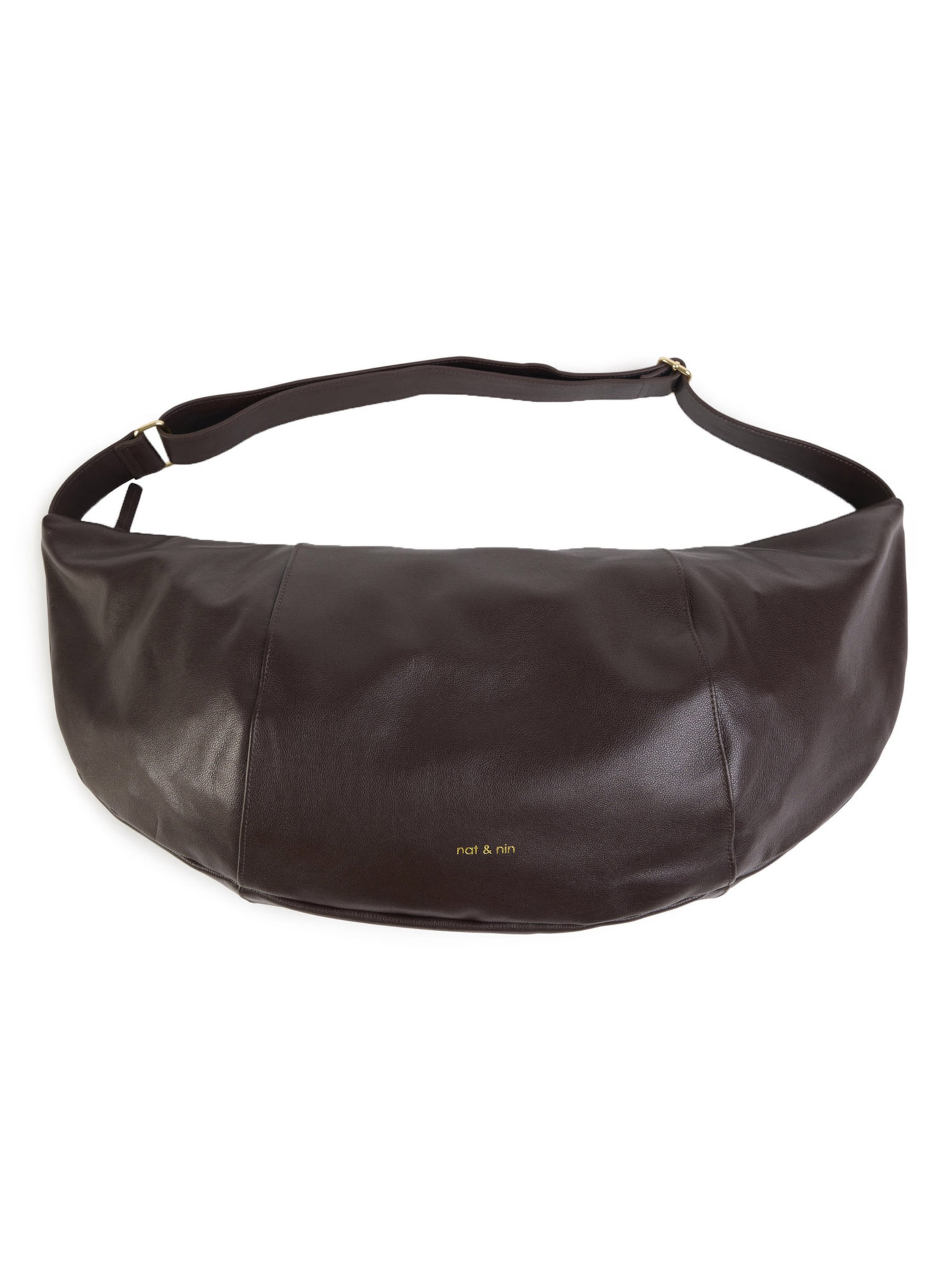 Nat&Nin Skuldertaske 'CORTO' i brun: forside
