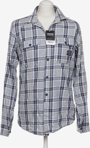 JACK & JONES Button Up Shirt in M in Grey: front